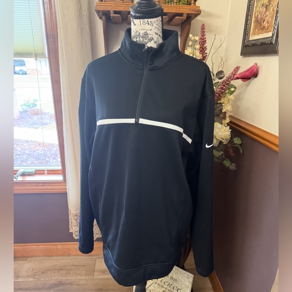 Nike Men’s Golf Standard Therma Fit Zip Pullover - Picture 2 of 7